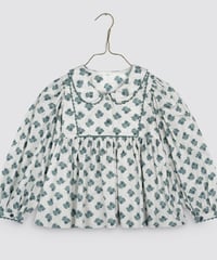 Little Cotton Clothes - Esther Blouse - Hollyhock Floral teal