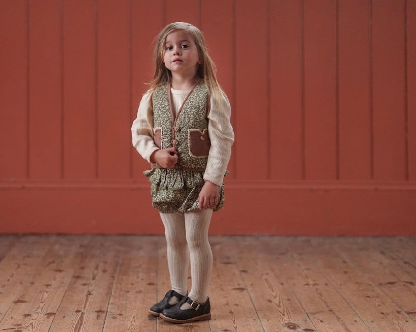 Little Cotton Clothes ロンパース Little Cotton Clothes - Frilly Romper Combe Flo