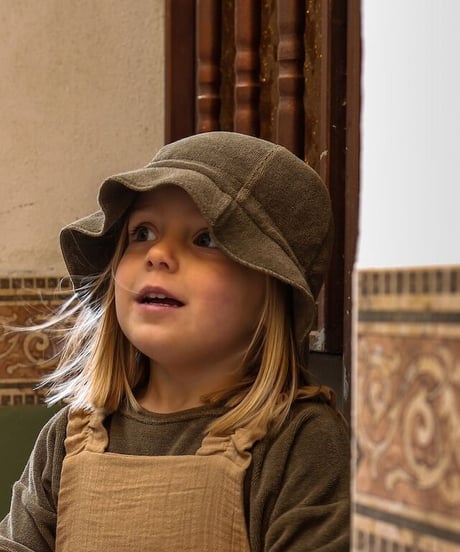 organic zoo - Olive Terry Bucket Sun Hat (ラスト1-2y)