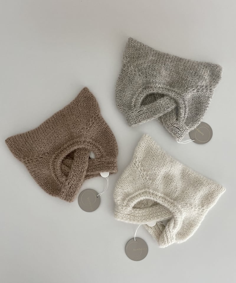 bambolina Classic Kitty アイボリー ivory 1-3y Bambolina】ivory kitty キティボンネット 0-6m,6-12m,1-3y