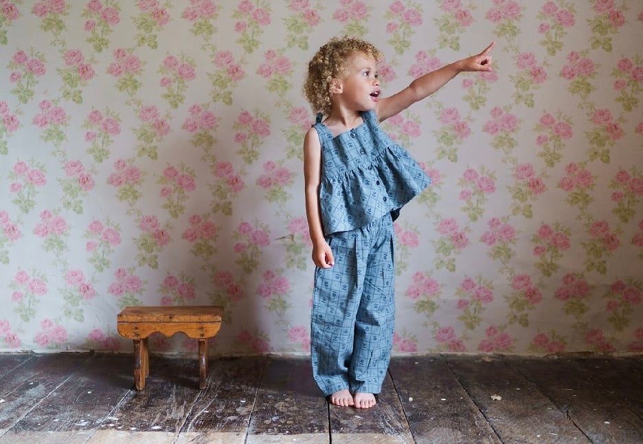 アウター little cotton clothes 2-3y Little Cotton Clothes - Tilly Trousers Thyme F