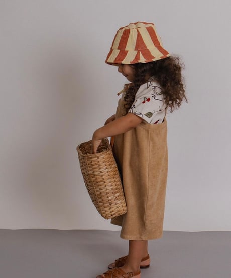 organic zoo - Wheat Terry Cropped Dungarees