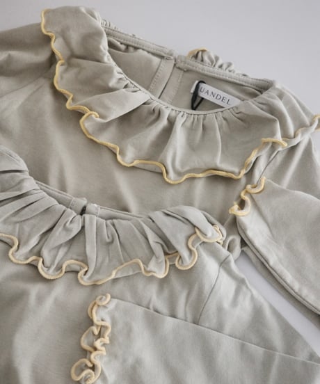 UANDEL - mellow collared tops (melon yellow)