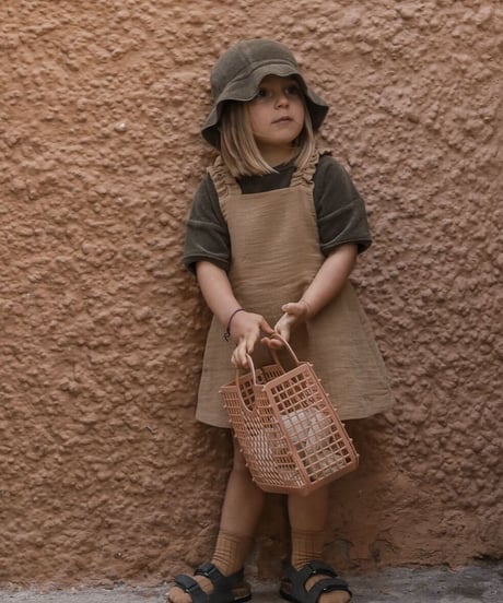 organic zoo - Olive Terry Boxy T-Shirt 送料無料