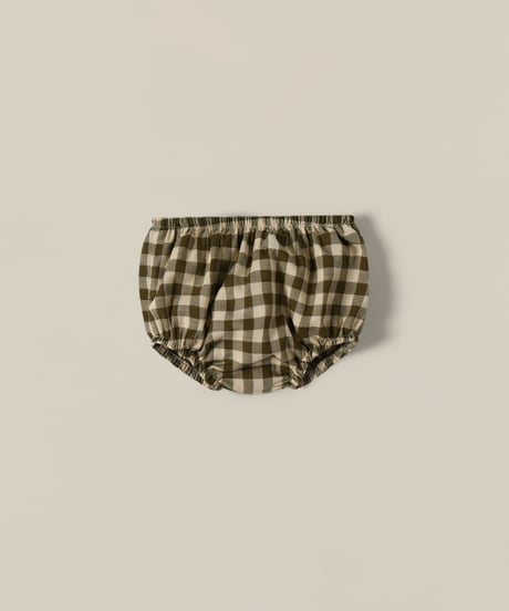 organic zoo - Olive Gingham Shortie