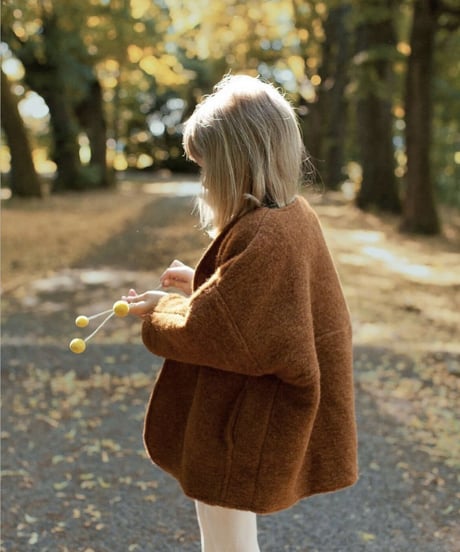 HELLO LUPO - Lupo Kimono Coat / brown (18m〜5y size)
