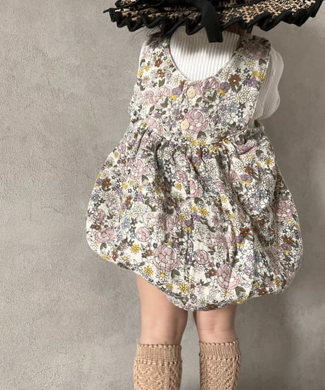 son and daughter - LEILA FLORAL ROMPER