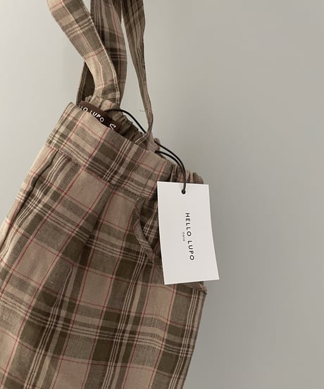 HELLO LUPO - Gigi shorts, beige/ red check 送料無料
