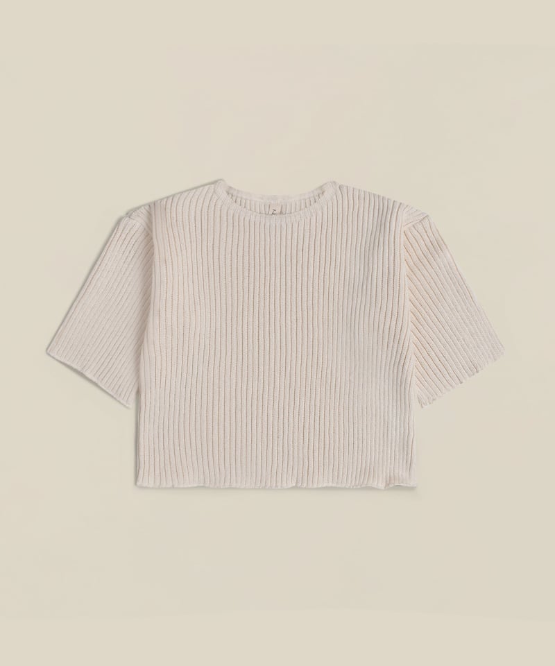 organic zoo - Boat Neck Oat Knitted Top | UANDEL