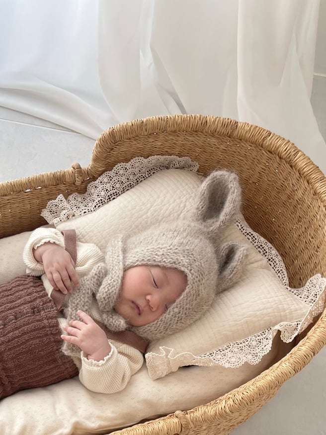 kiddy stuff ボンネット 2-4y 即納] kiddy stuff mouse