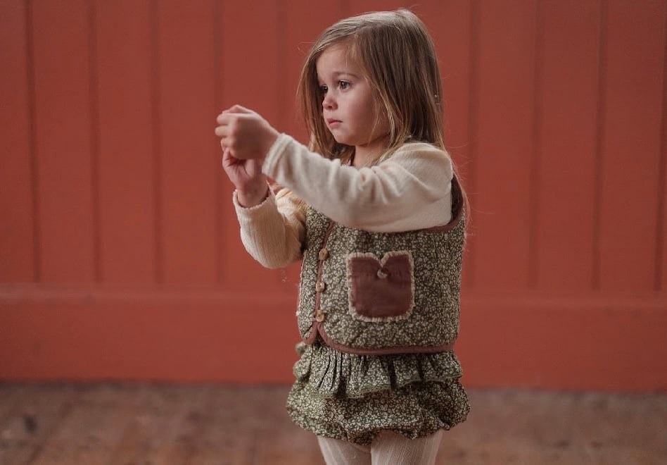 littlecottonclothes ロンパース18-24m Little Cotton Clothes - Frilly Romper Combe Flo