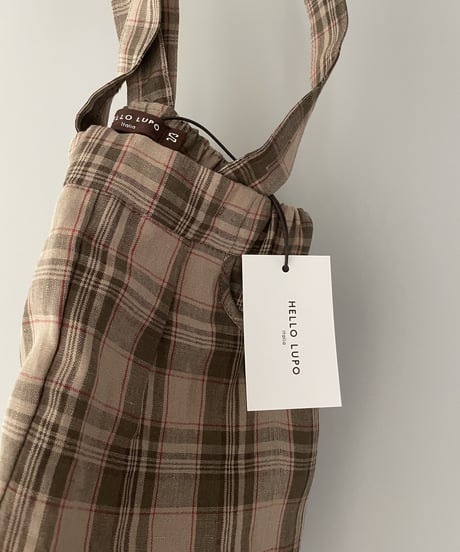 HELLO LUPO - Gigi shorts, beige/ red check 送料無料