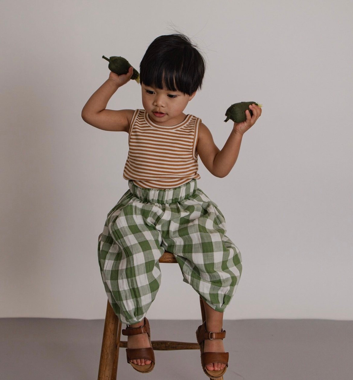 organic zoo - Dill Gingham Resort Pants | UANDEL