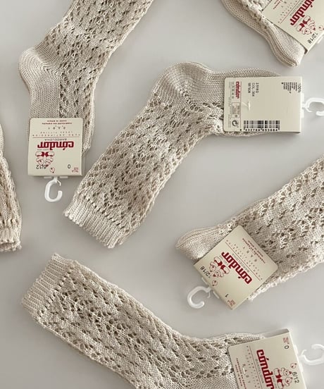condor - (304) PERLE OPENWORK KNEE HIGH SOCKS