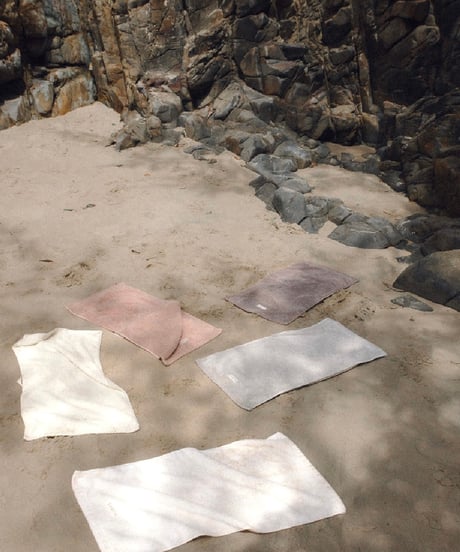 【予約】EARTH THE ARCHIVE - Plant dyed organic towel -face