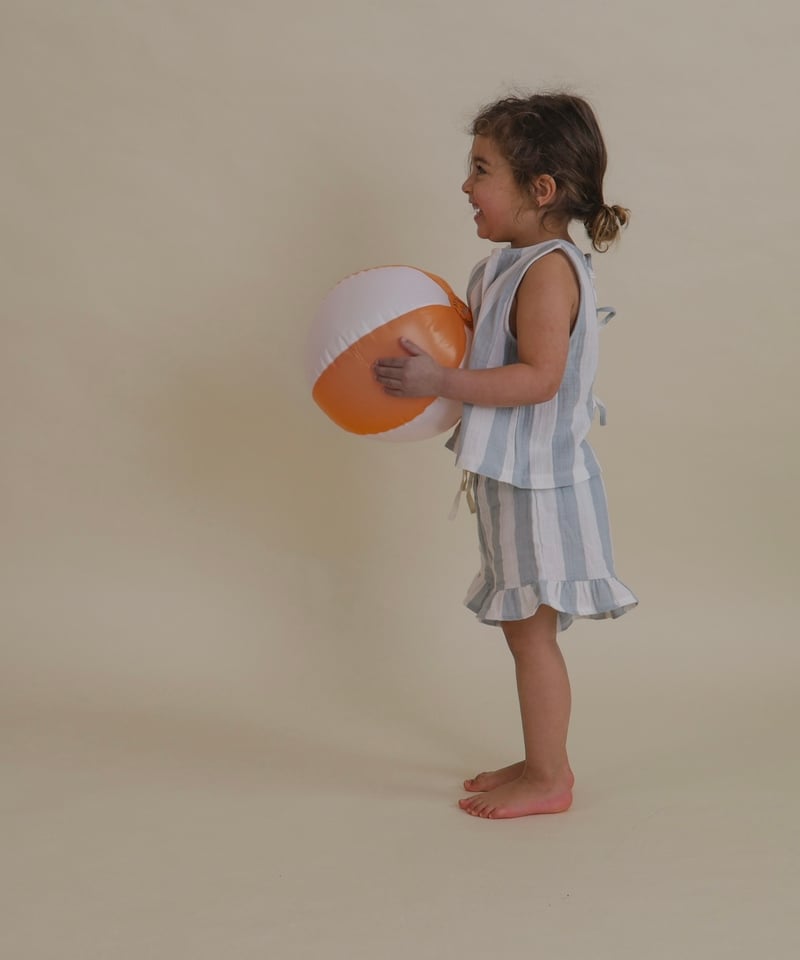 organic zoo - Sardine Stripes Frill Shorts | U