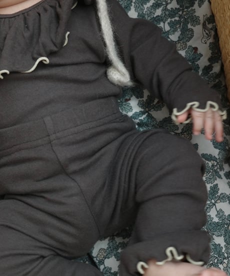 U andel - mellow collared SET(charcoal)