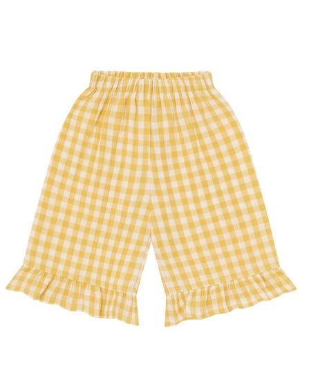 organic zoo - Honeycomb Gingham Frill Culottes