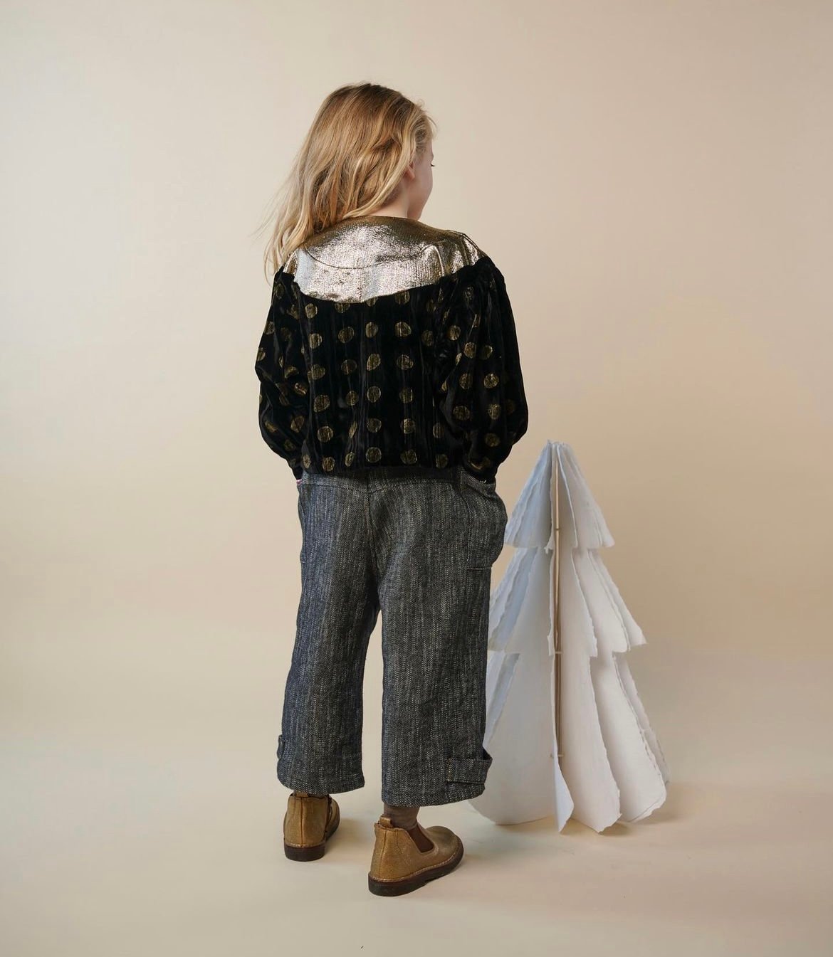 HELLO LUPO Gina Top 2-3y 美品 HELLO LUPO - Gina Top - Golden pois | UANDEL