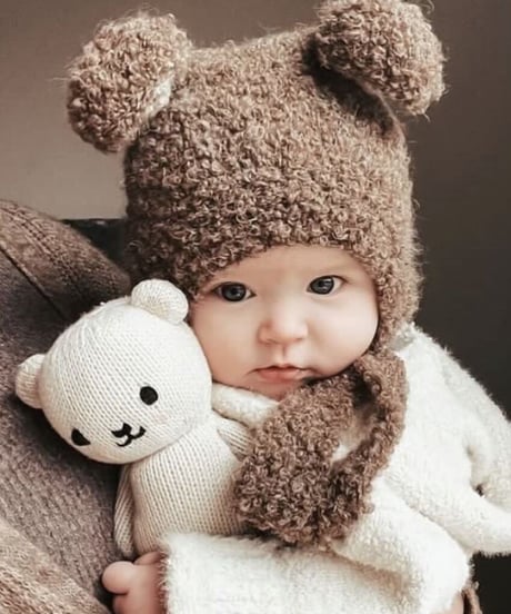 Kiddy Stuff - Boucle Bear Hat Brown