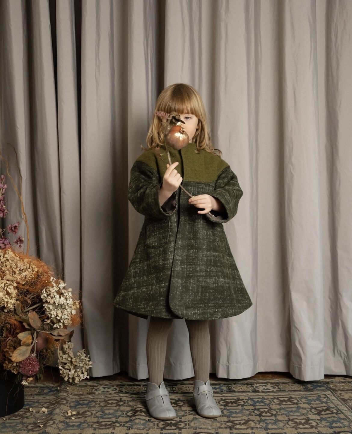 美品 hello lupo Bell coat bianco 2-3y コート 美品 hello lupo Bell