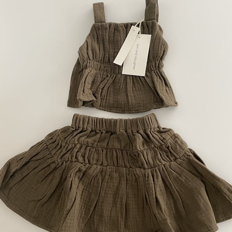 その他 son and daughter Koa Linen Sets 3-4y son and daughter - Leila Sets | U andel