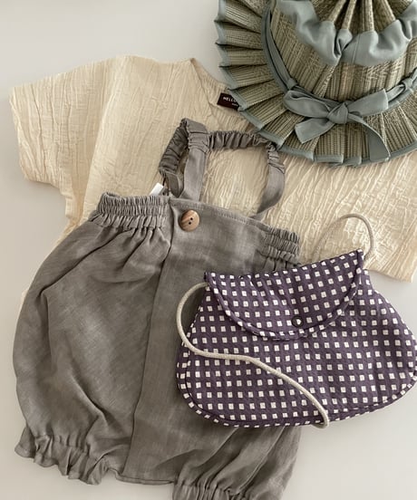 HELLO LUPO - L Bag (Lilac quadri)