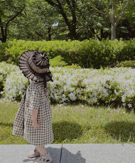 organic zoo - Olive Gingham Bella Dress 送料無料