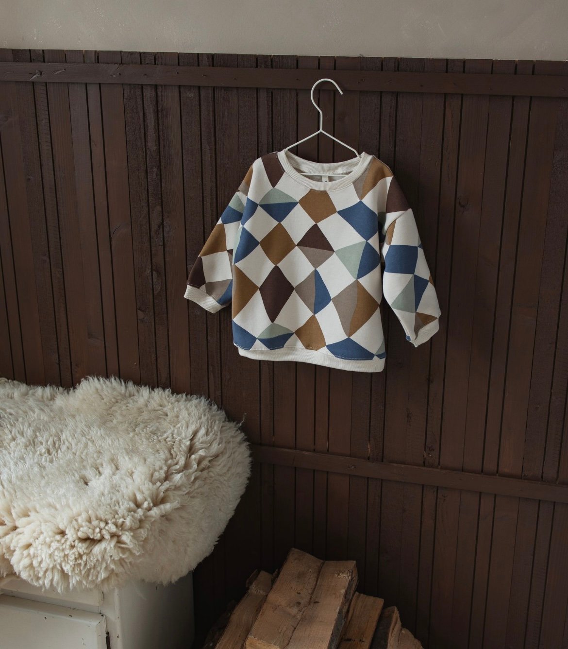 organic zoo - Kite Patchwork Sweatshirt Undyed