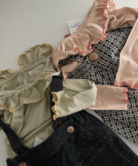 UANDEL - mellow collared tops (melon yellow)