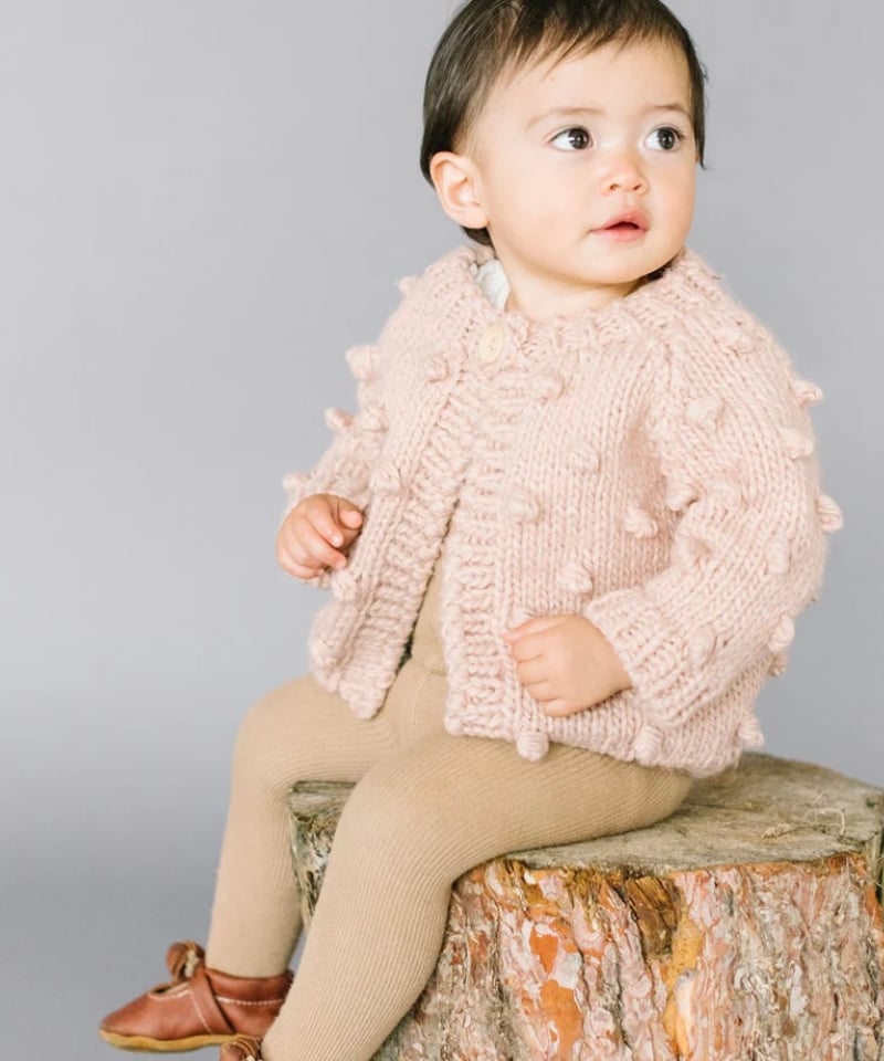 THE BLUEBERRY HILL 人気のポップコーンニット⭐︎新品未使用！ THE BLUEBERRY HILL - Popcorn Cardigan Blush |