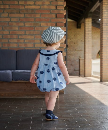 HELLO LUPO - OLIVER BABY TUTA - BLUE CANDY/LINEN NAVY