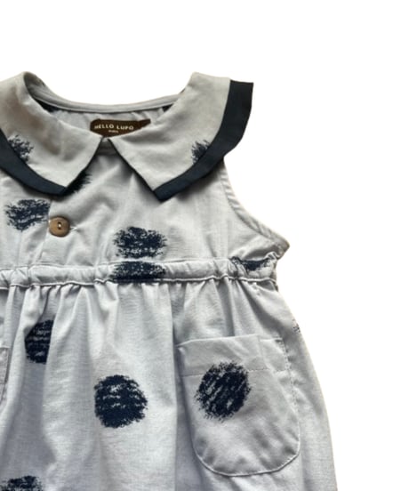 HELLO LUPO - OLIVER BABY TUTA - BLUE CANDY/LINEN NAVY