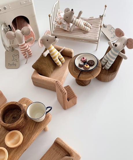 【予約販売商品】Maileg - Triplets, Babymice in matchbox (みつごの赤ちゃんネズミ)