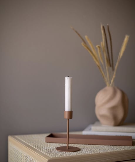 cooee design - CANDLESTICK 13CM COCONUT