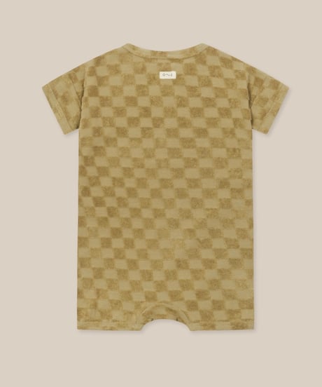organic zoo - Dusky Checkerboard Terry Beach Romper