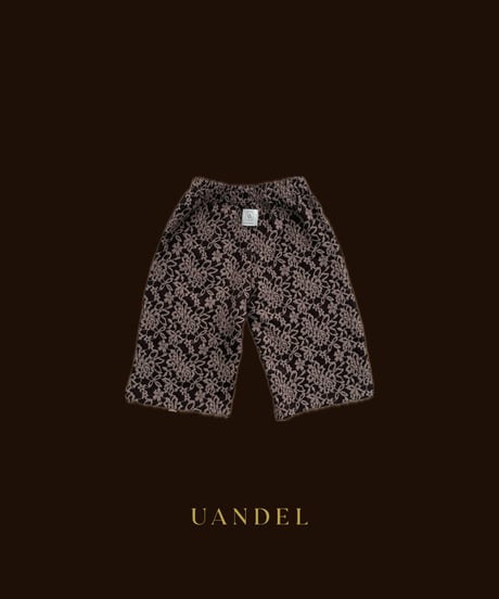 【adult予約販売商品】UANDEL - Vintage Floral Lace Pants