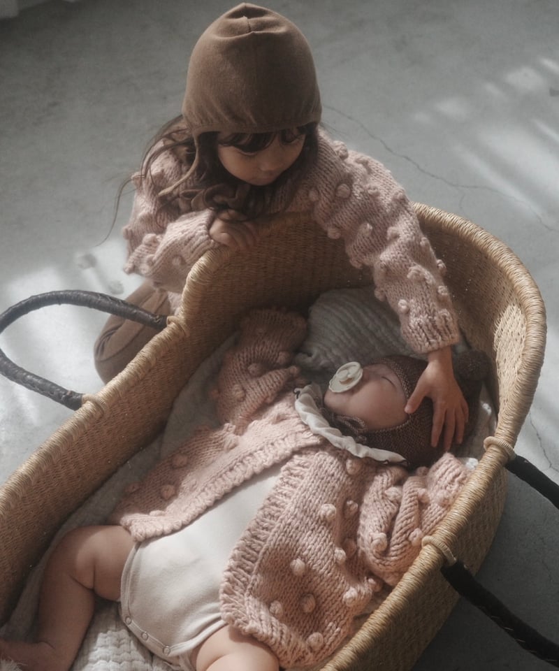 THE BLUEBERRY HILL 人気のポップコーンニット⭐︎新品未使用！ THE BLUEBERRY HILL - Popcorn Cardigan Cream |