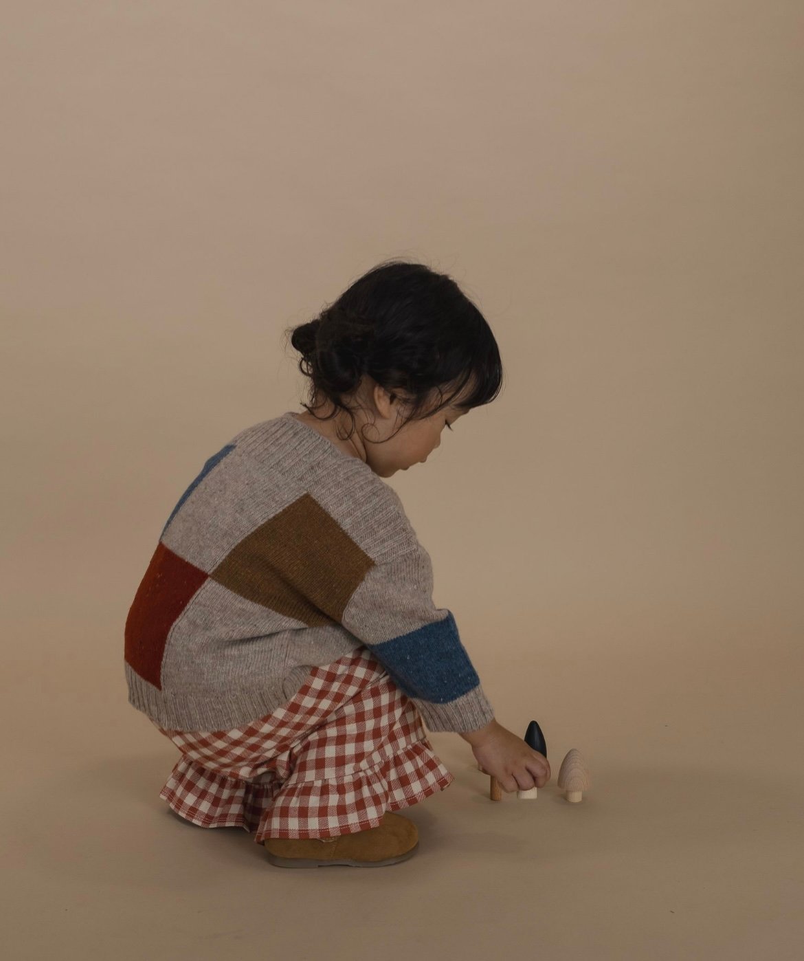 organic zoo - Paprika Gingham Frill Culottes |