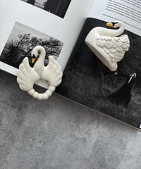 natruba - bath swan and teether swan SET