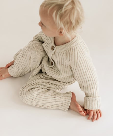 OAT - Sprinkle Knit Ribbed Playsuit