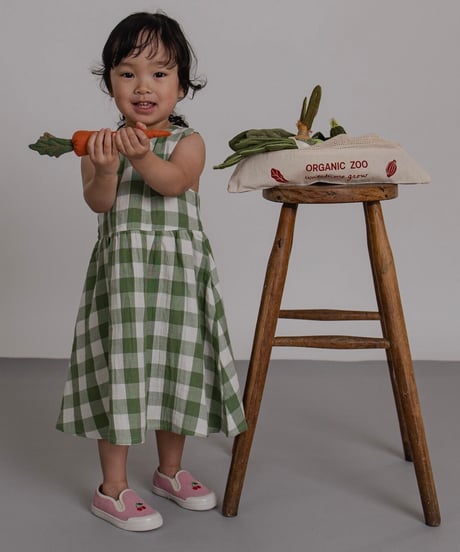organic zoo - Dill Gingham Sleeveless Dress