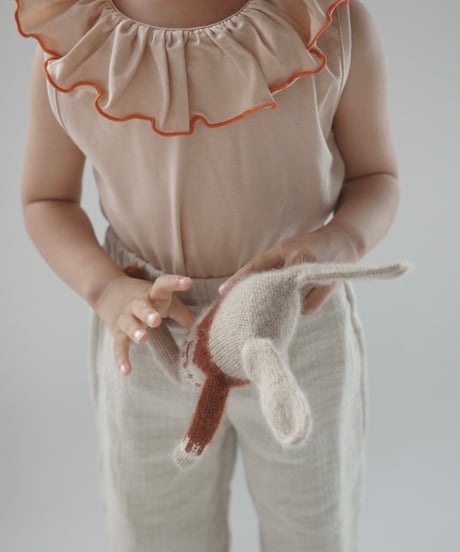 【予約商品】UANDEL - mellow collared tank tops(salmon pink)