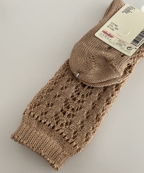 condor - (326) PERLE OPENWORK KNEE HIGH SOCKS