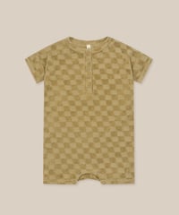 organic zoo - Dusky Checkerboard Terry Beach Romper