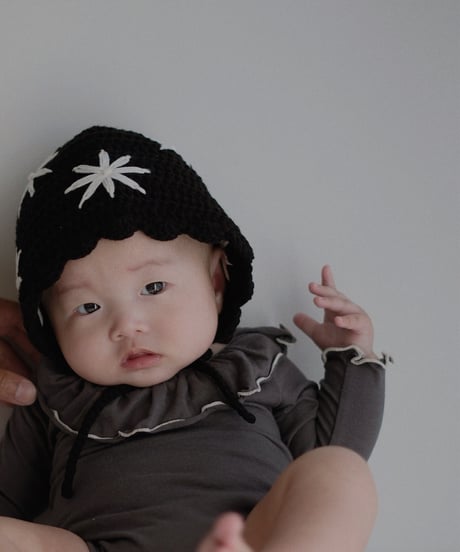UANDEL - mellow collared romper (charcoal)