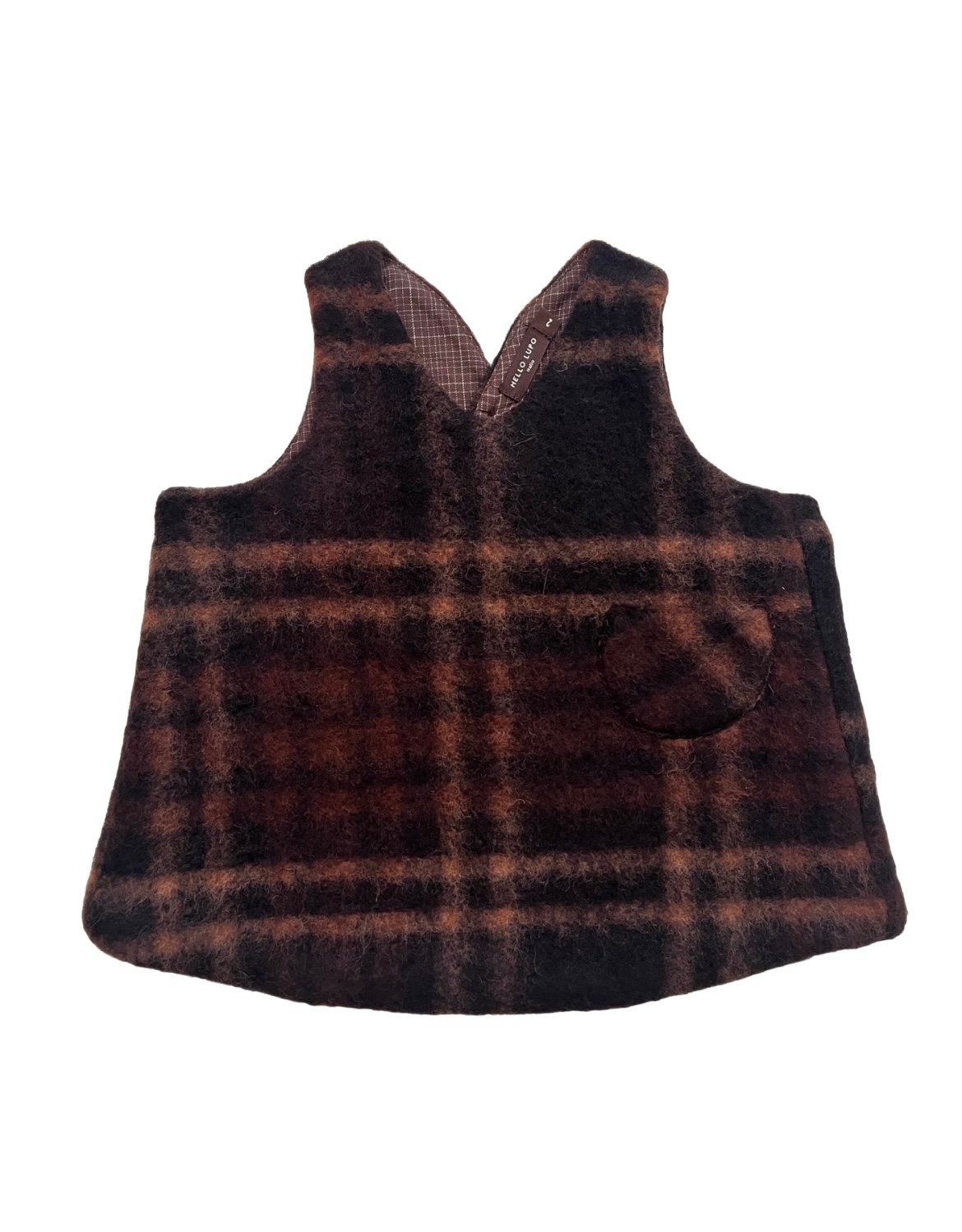 HELLO LUPO - Apron Skirt - Chestnut | UANDEL