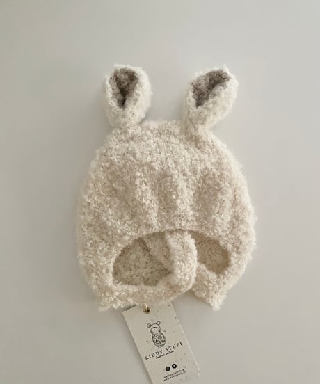 Kiddy Stuff - Boucle Bear Hat Ivory