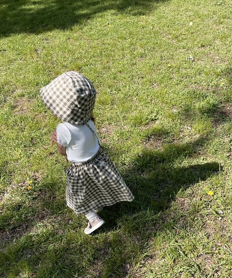 organic zoo - Olive Gingham Tutti Skirt送料無料
