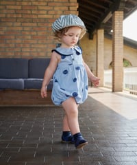 HELLO LUPO - OLIVER BABY TUTA - BLUE CANDY/LINEN NAVY